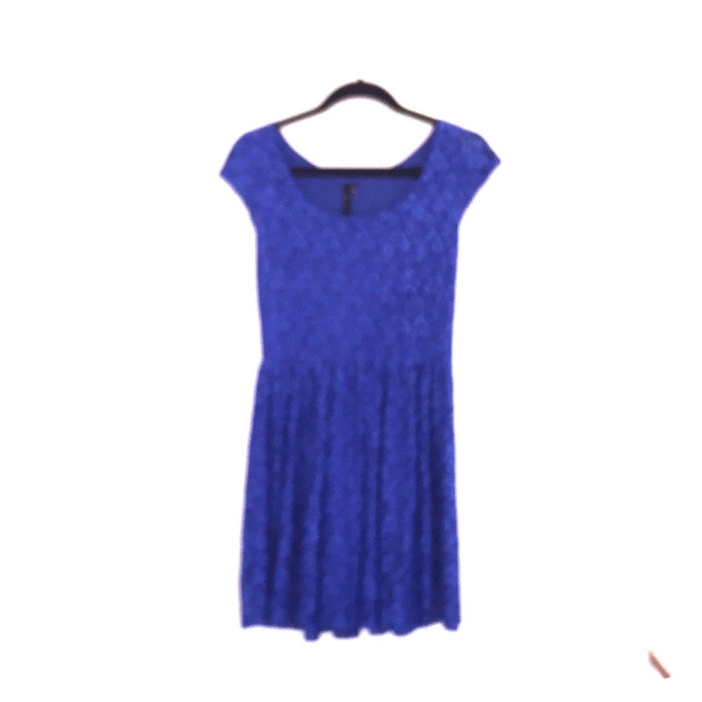 Blue lace dress