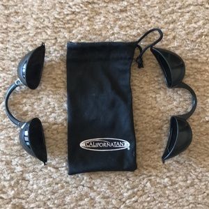 California Tan foldable eye protectors