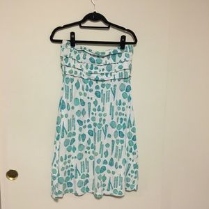 White strapless seashell dress