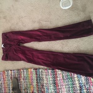 Maroon corduroy pants