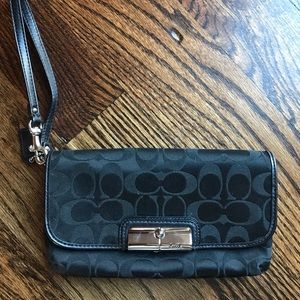 Coach Wristlet/Clutch, Black