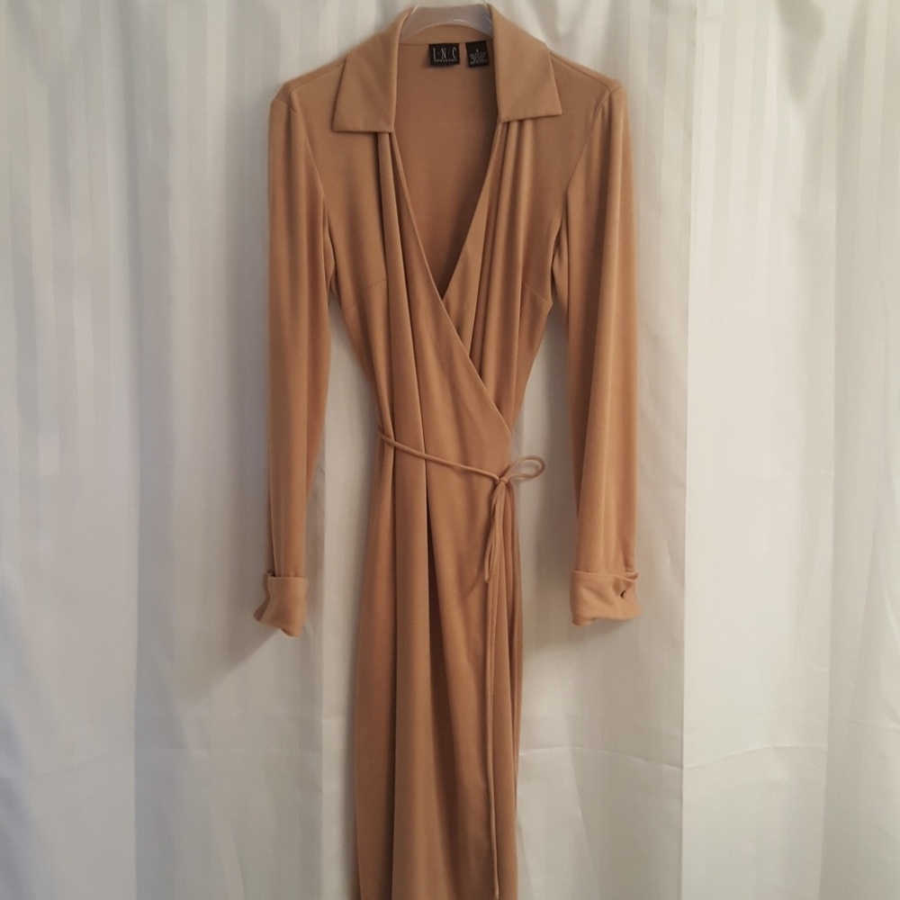 INC Suede Like Wrap Dress