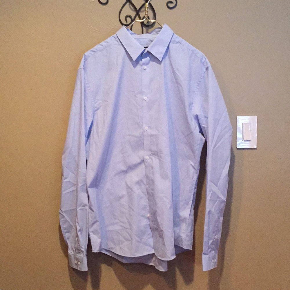 H&M men's blue easy iron button down NEW w/ TAGS