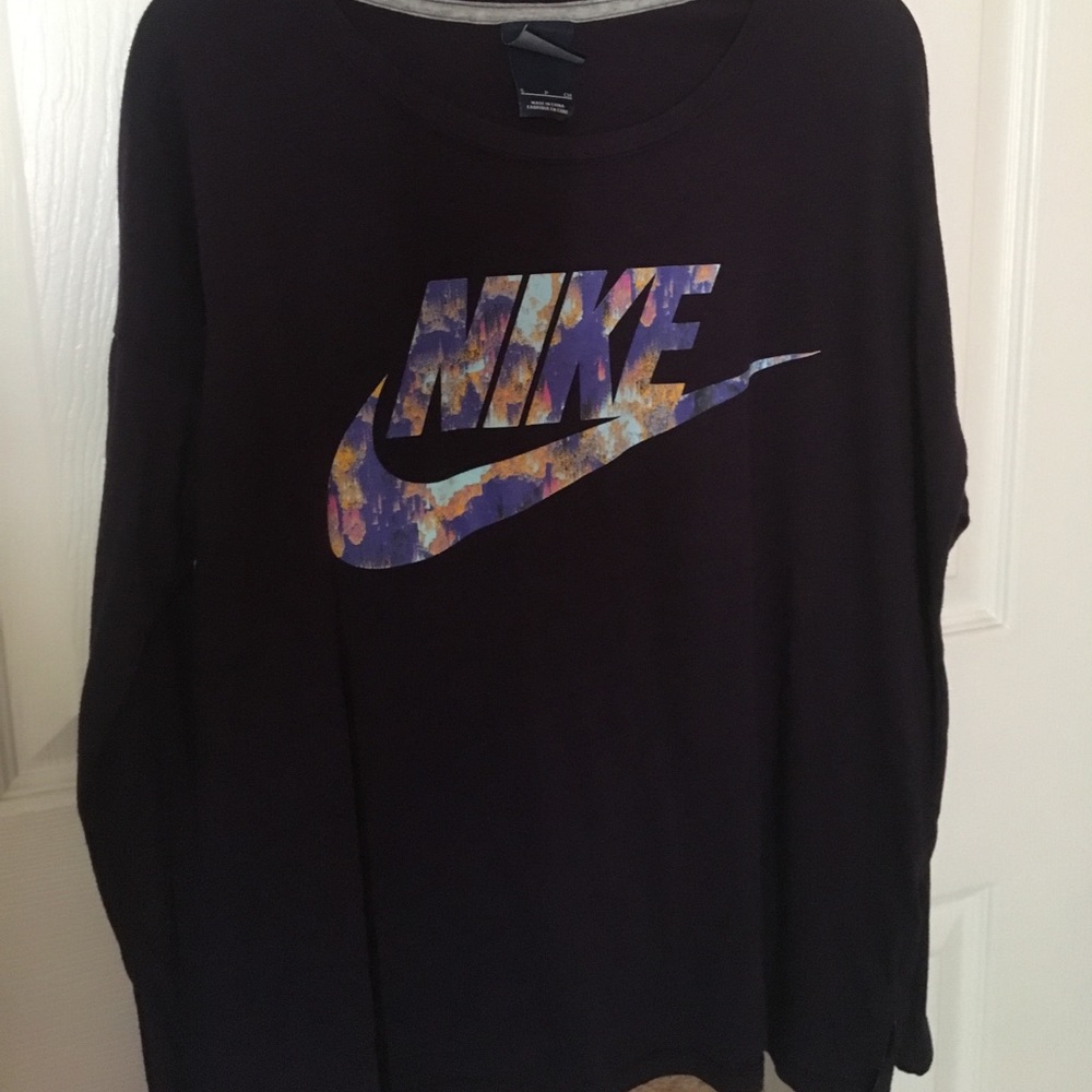 Purple long sleeve shirt