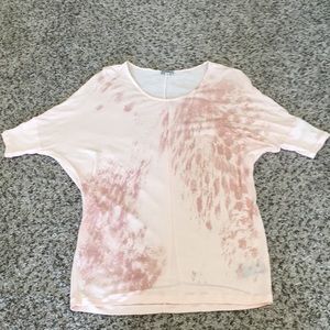 Express pink Tunic type shirt w/ gold detail