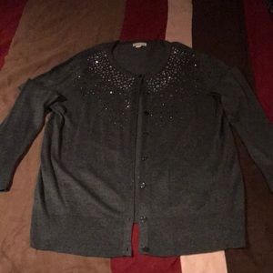 Button up embellished cardigan sweater...