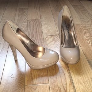 Steve Madden Girl Patent Nude Pumps