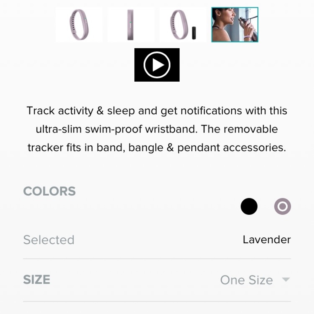Fitbit Flex 2 Lavender - Picture 5 of 5