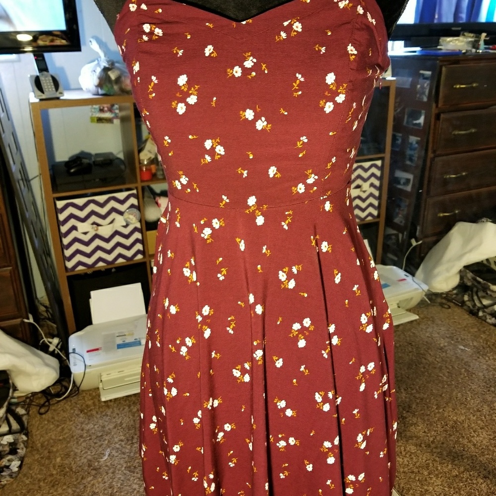 Old Navy Floral Fit N Flare Dress