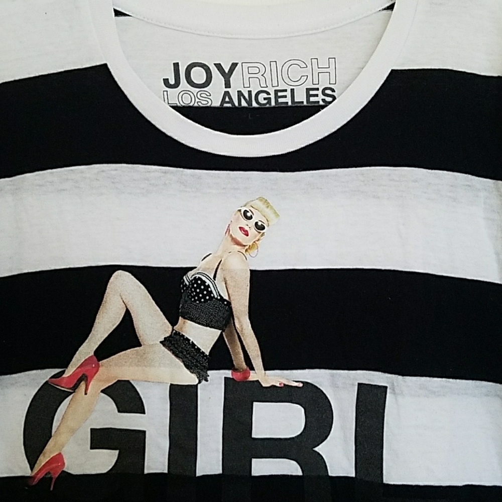 Joyrich pin up girl striped shirt