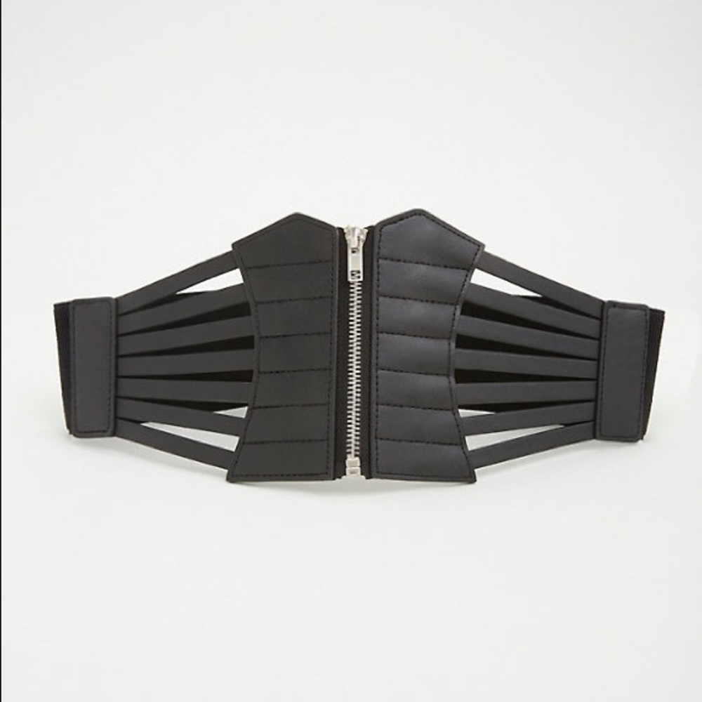 Torrid Strappy Zippered Stretch Belt BLACK size 2