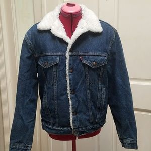 Vintage Levi Denim Sherpa Jacket