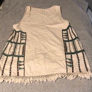 Tank Top with fringe