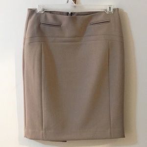 Tan Express pencil skirt