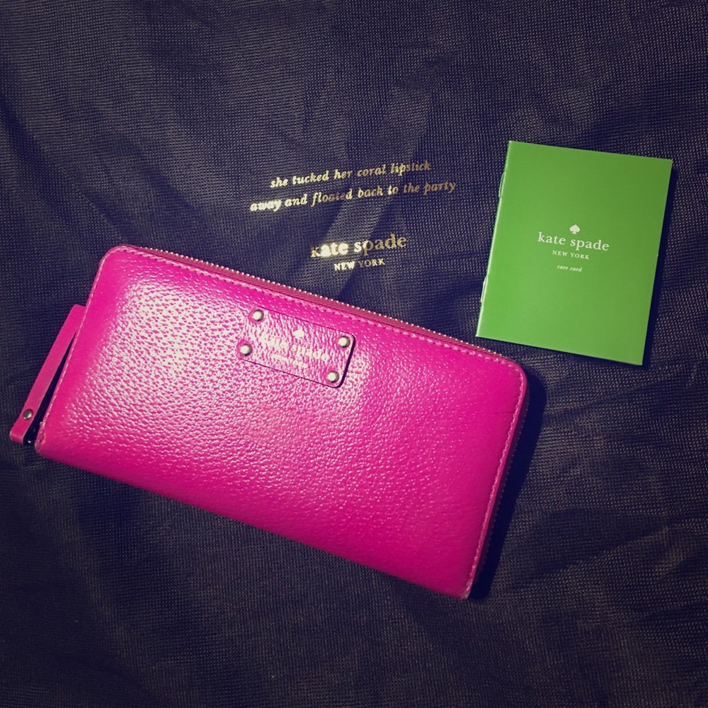 Kate Spade hot pink wallet!!!