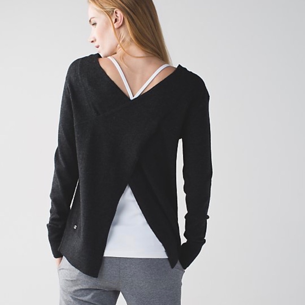 SOLD.  Llulemon sunset savasana sweater 8