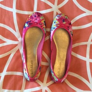 Size 8 Rainbow Floral Multi Kelly&Katie Flats