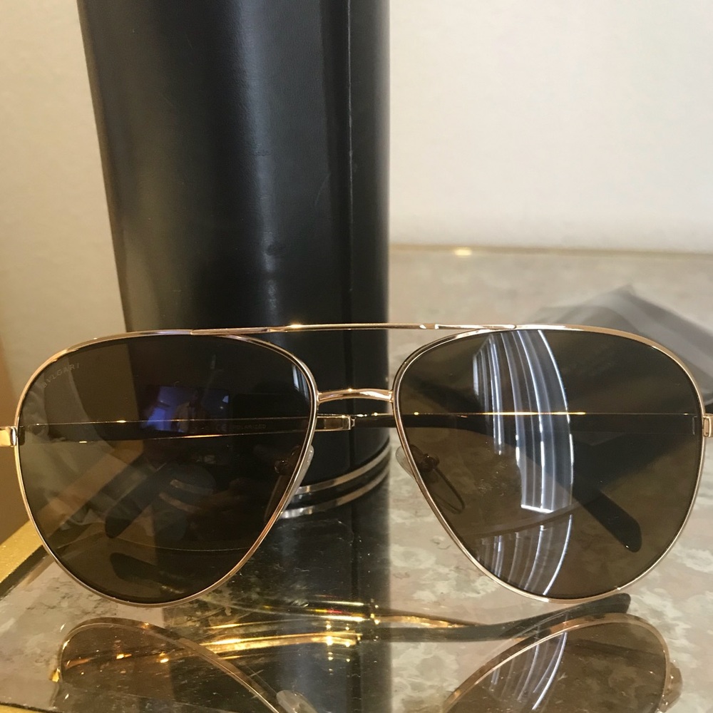 Bvlgari aviator sunglasses authentic