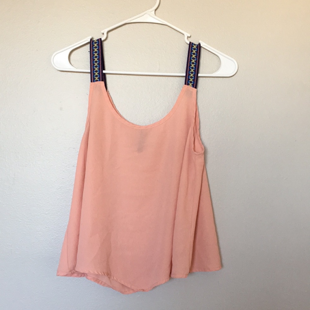 Pink Flowy Tank Top