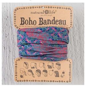 Boho Bandeau 🤘🏻 Grey, Red & Blue