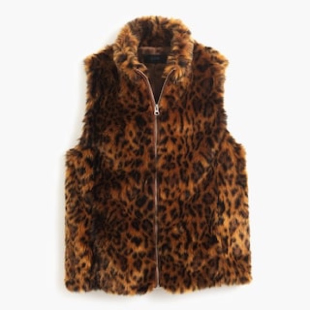 J Crew Leopard Print Vest - Picture 2 of 5