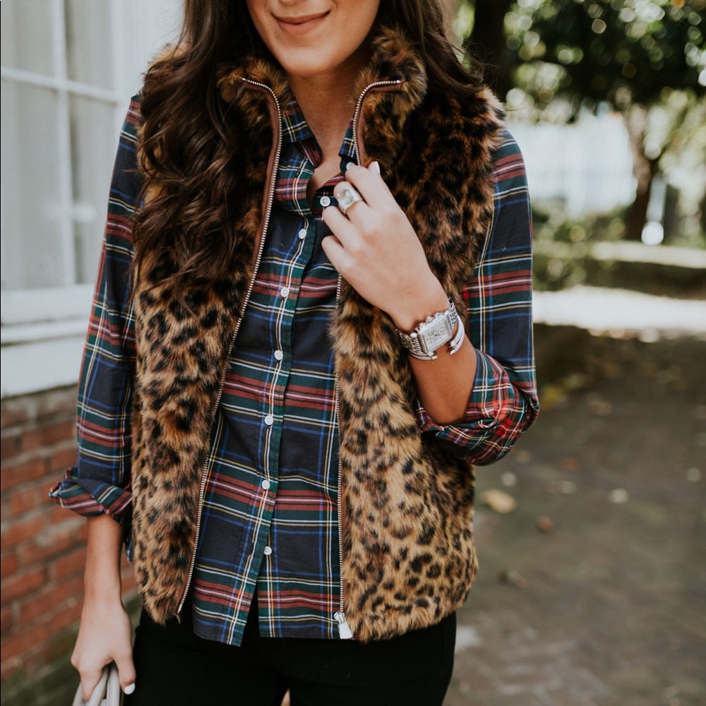 J Crew Leopard Print Vest - Picture 5 of 5
