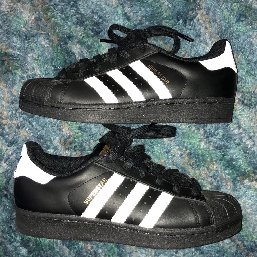 Black Adidas Originals Superstars