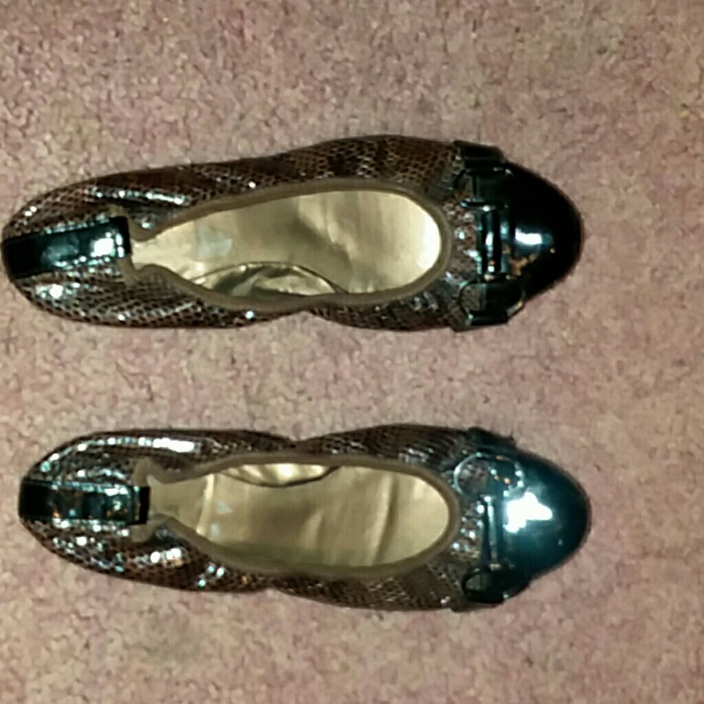 Snake skin flats