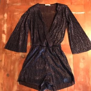 Blue Sparkle Romper