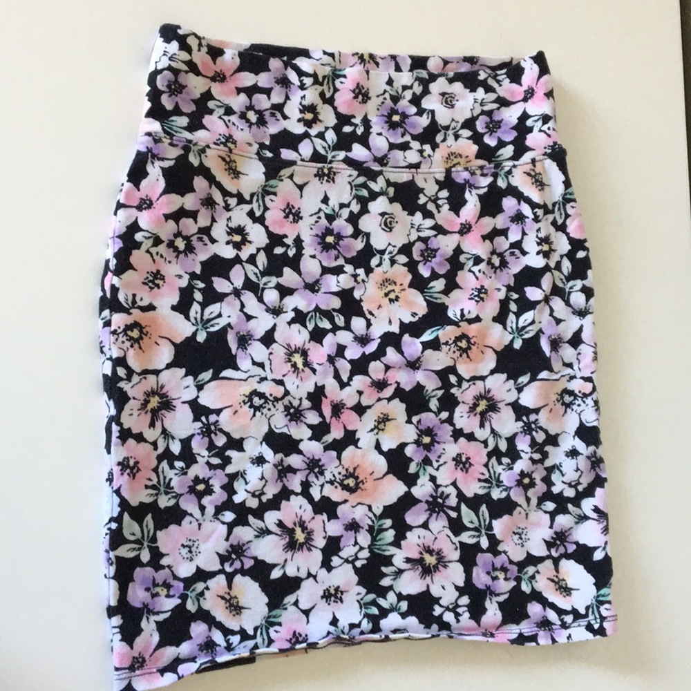 Floral Bodycon Skirt