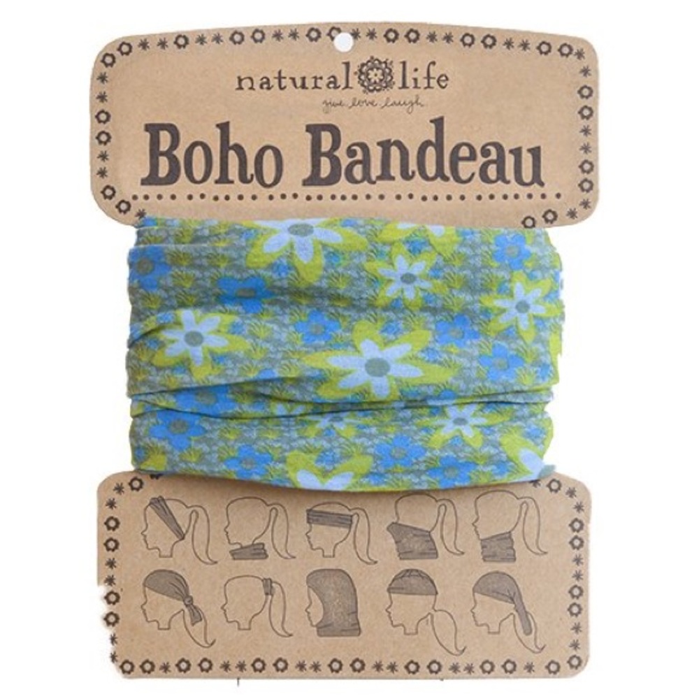 Boho Bandeau ✨ Blue and Green floral