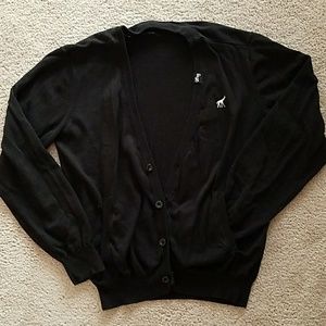 LRG Mens large black cardigan