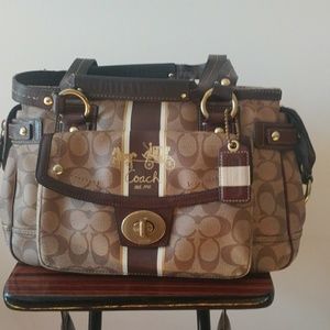 Used Coach Bag. Shape slightly distorted.