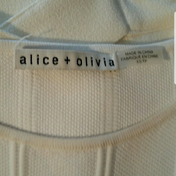 Alice + Olivia White Crop Top - Picture 5 of 6
