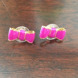 Kate Spade Pink Bow Earrings