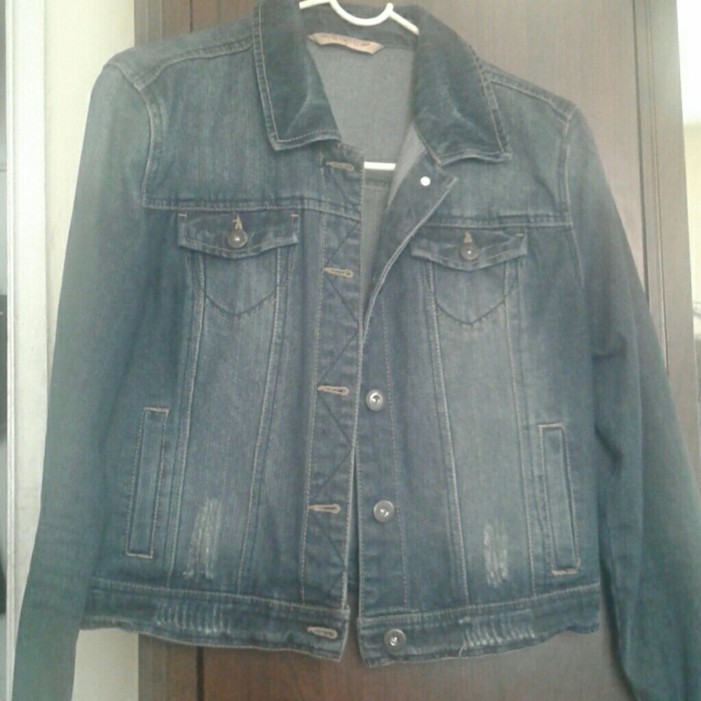 Distressed Jean Jacket