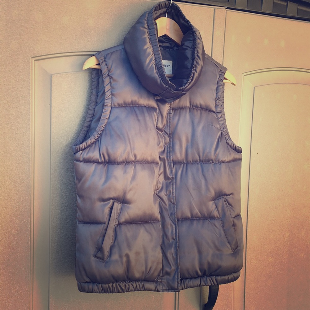Silver Puffy Vest