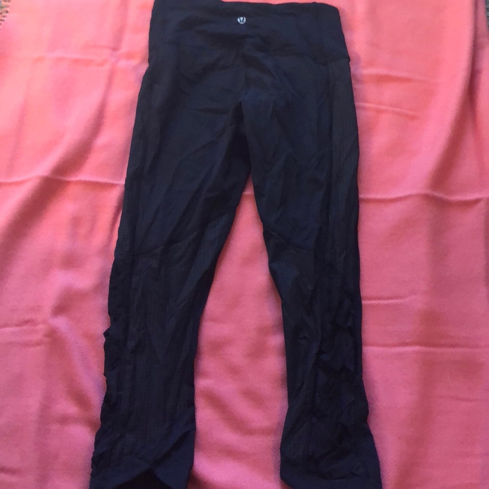 Lululemon leggings with mesh