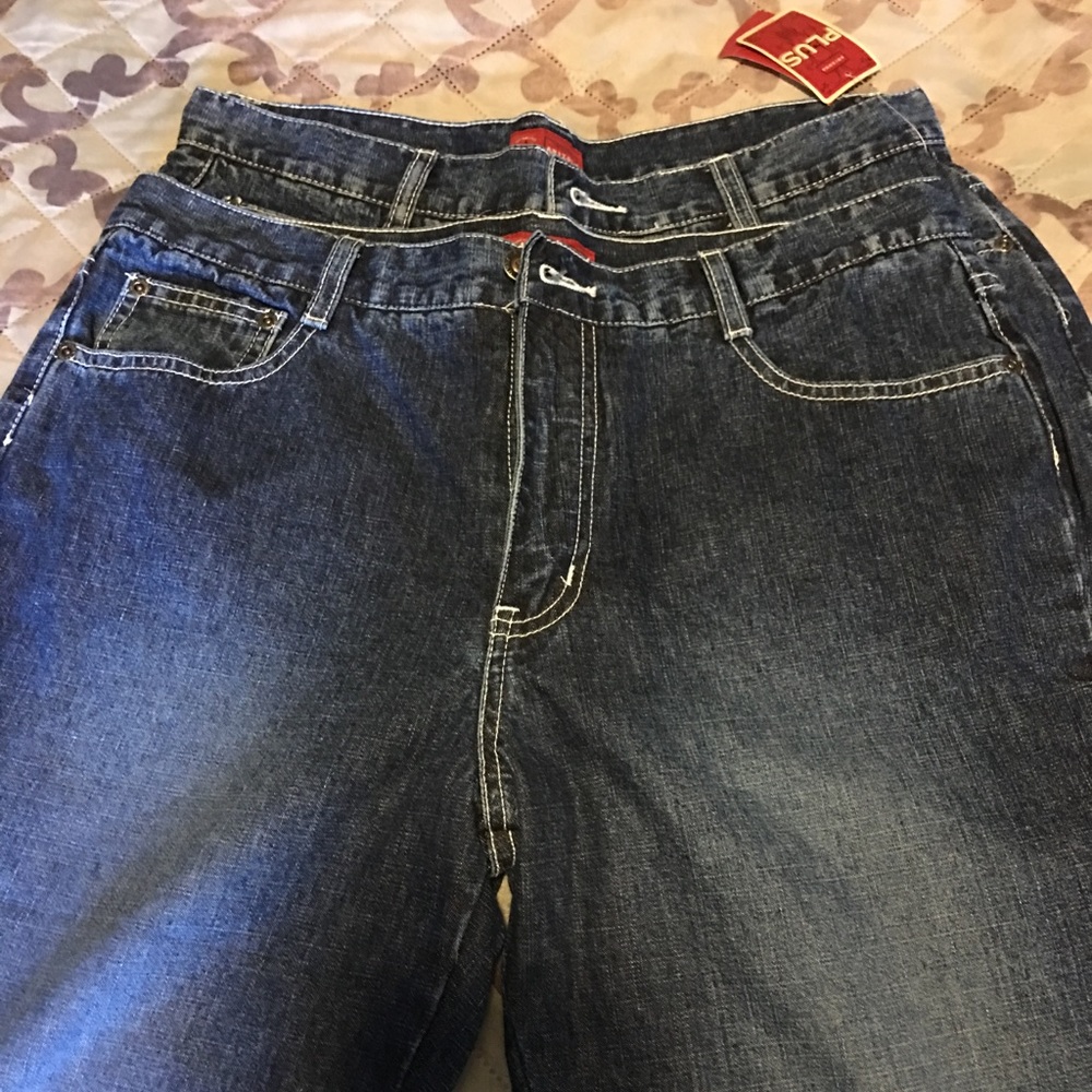 Jeans two pairs and priced a piece