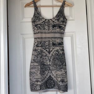 Ancient Maps XS BlackMilk Clothing Dress