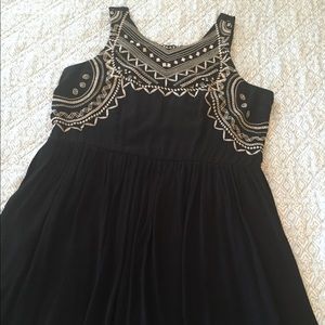 Fabulous embroidered black dress!