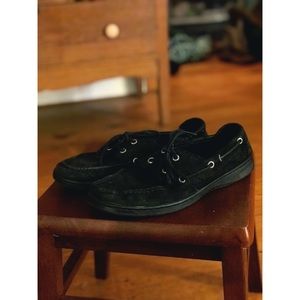 Black Sperry Topsiders