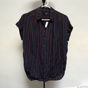 NWT Madewell central drapey shirt XS