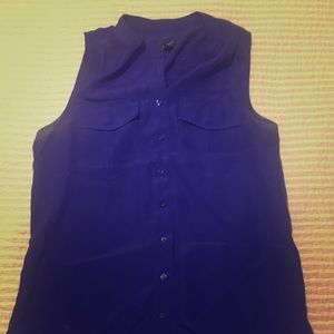J. Crew sleeveless button down blouse