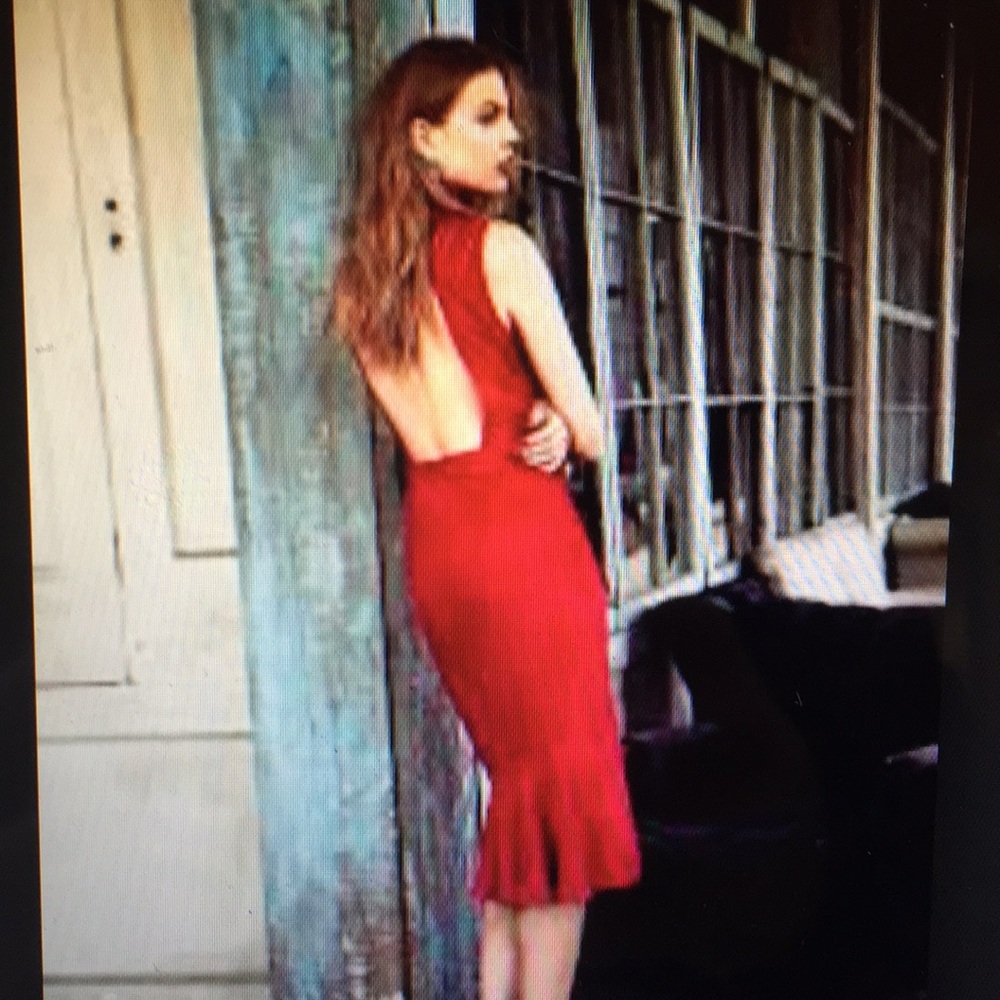 Red Suede limited edition Free People Dress