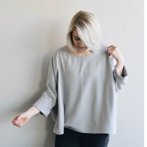 Raw silk T-Top by Jamie + The Jones