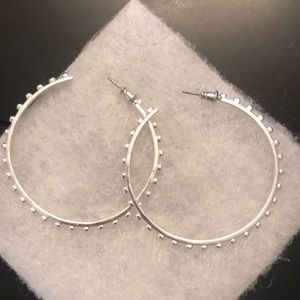 Stella & Dot Silver Hoops
