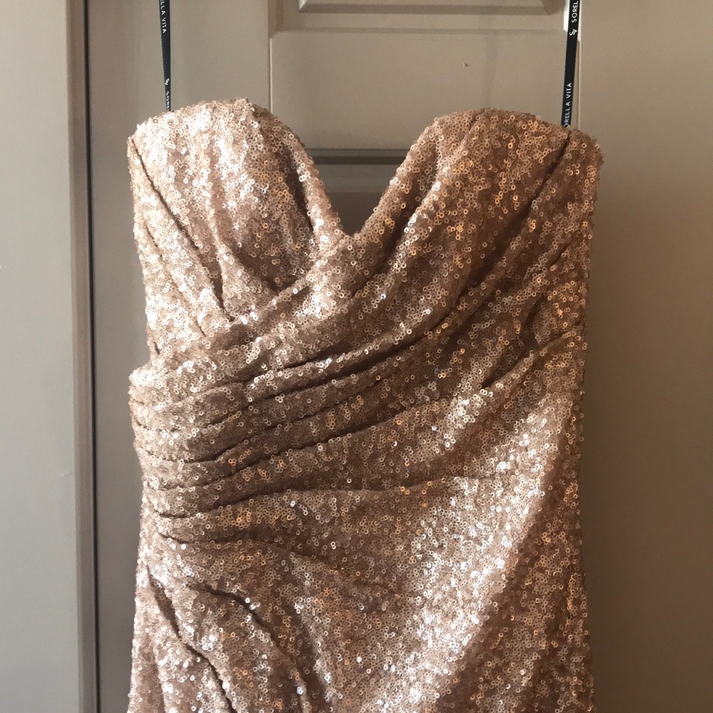 Rose Gold Sequin Gown