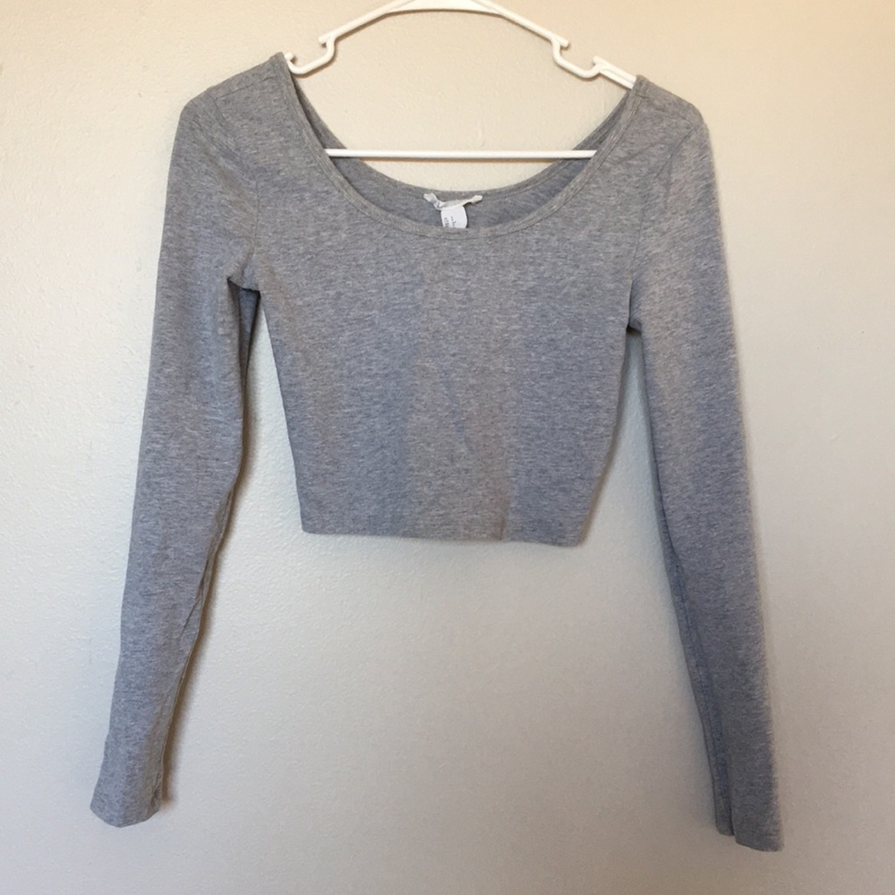Cropped Gray Sweater