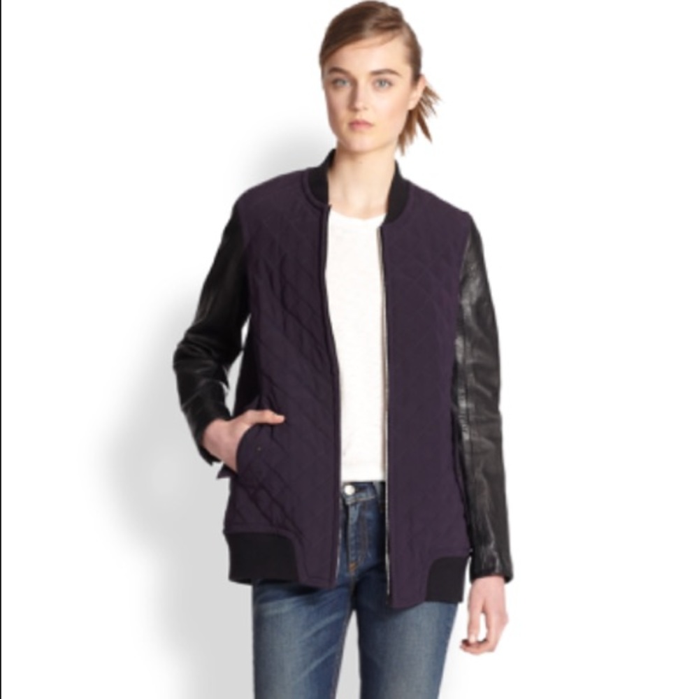 Rag & bone quilted leather jacket - XS